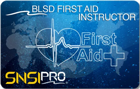 BLSD First Aid Instructor card